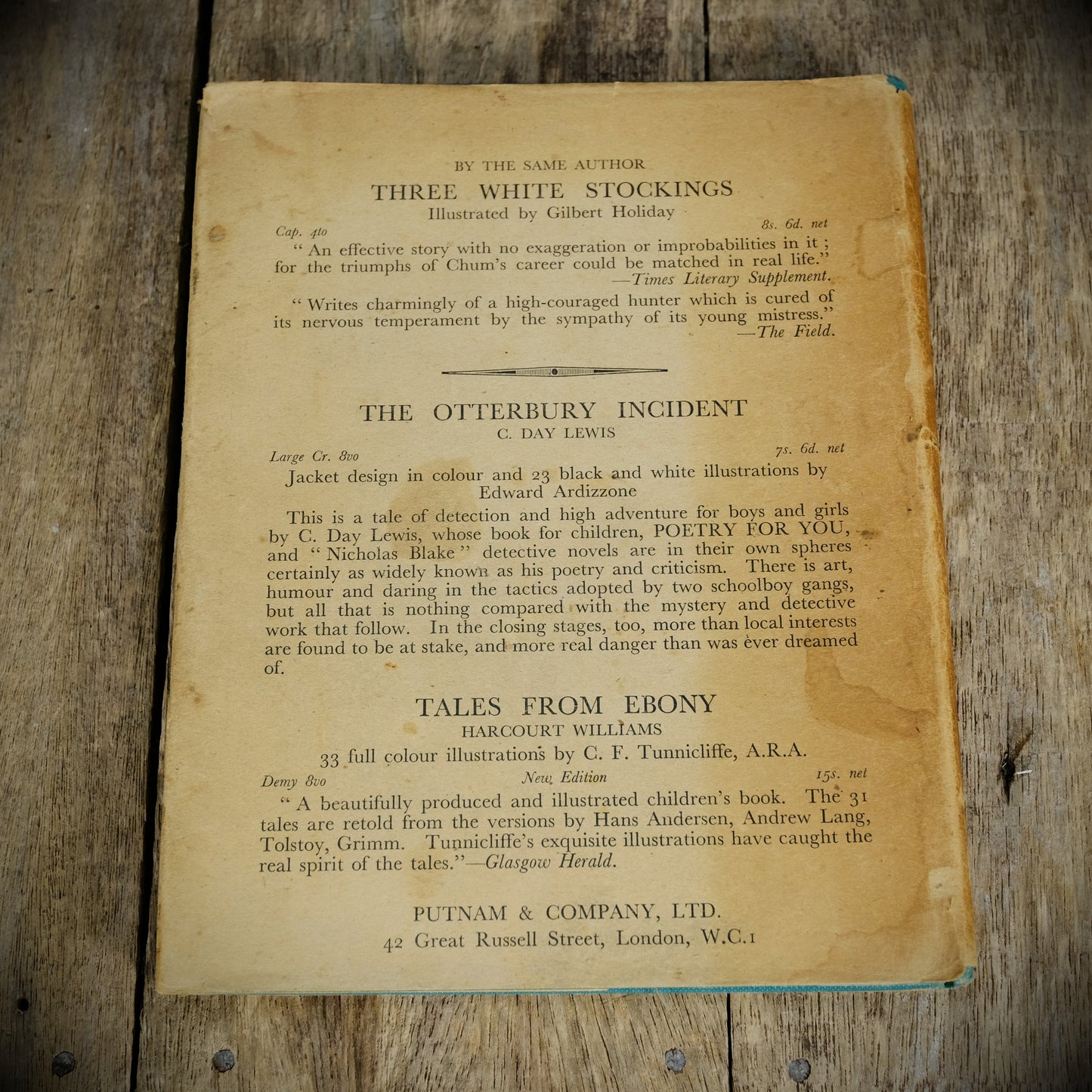 Tally Ho: The Story of an Irish Hunter, Moyra Charlton, Lionel Edwards, 1948 Hardcover, For the Horse/Pony Lover