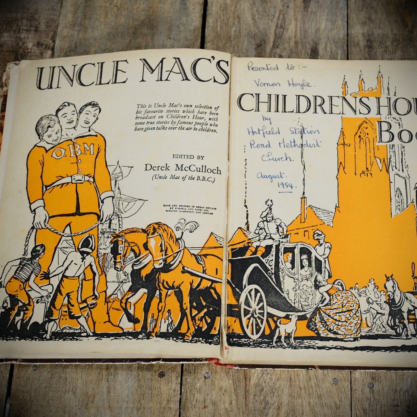 Uncle Mac's Children's Hour Book Vintage Children's Hardcover