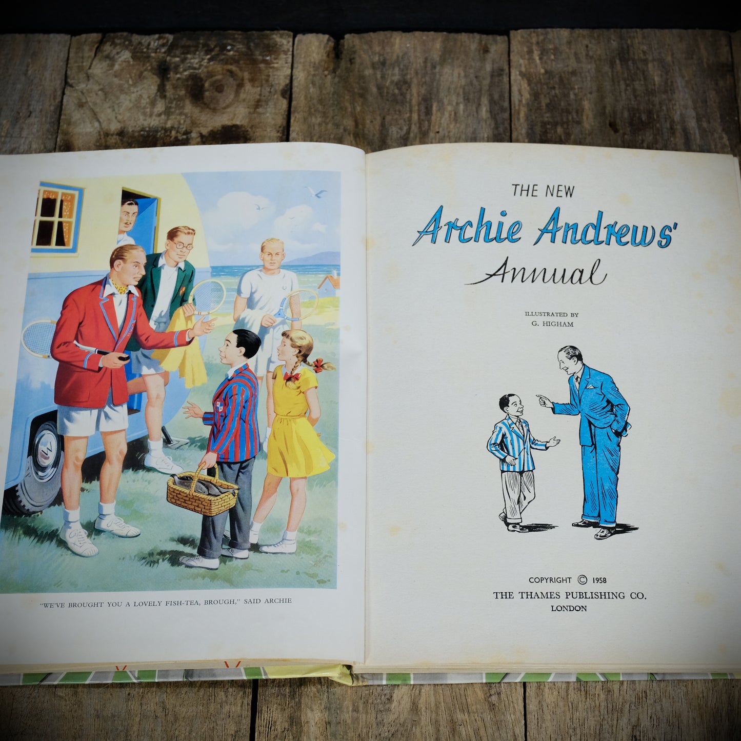 Archie Andrews Annual, 1958 Thames Publishing Vintage Children's Hardcover