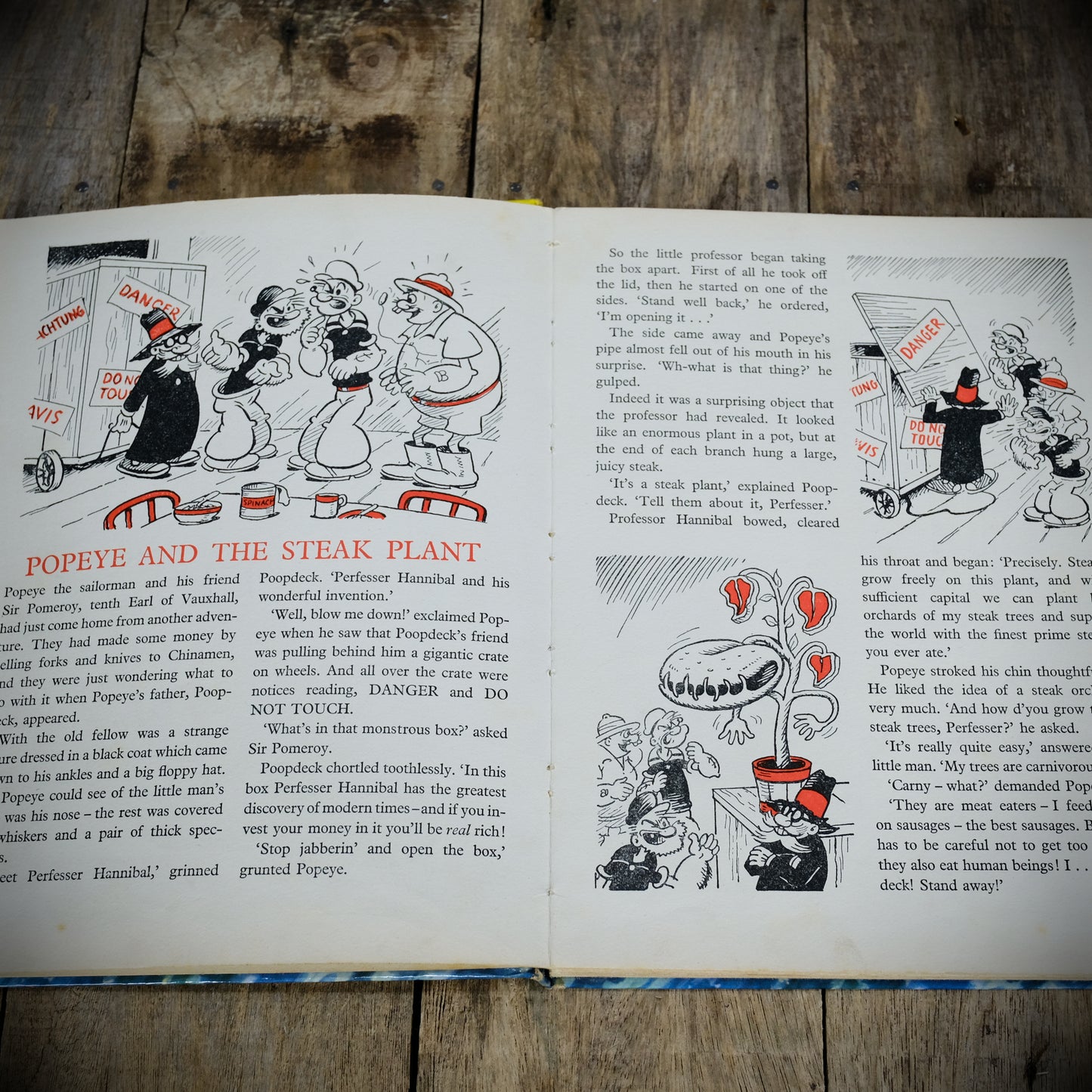 The Popeye Annual, Published 1960, Vintage Children's Hardcover