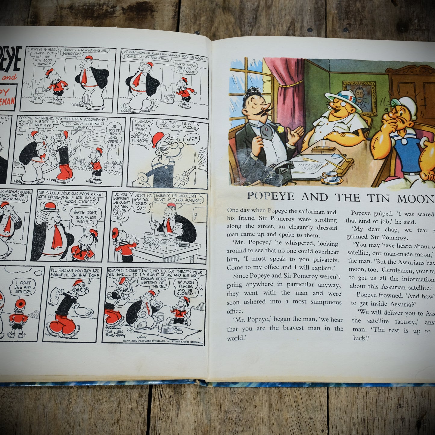 The Popeye Annual, Published 1960, Vintage Children's Hardcover