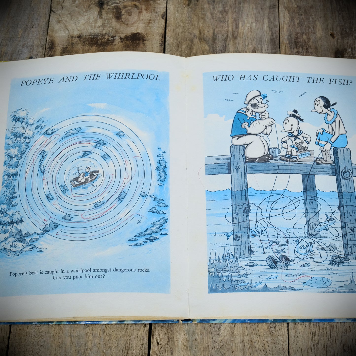 The Popeye Annual, Published 1960, Vintage Children's Hardcover