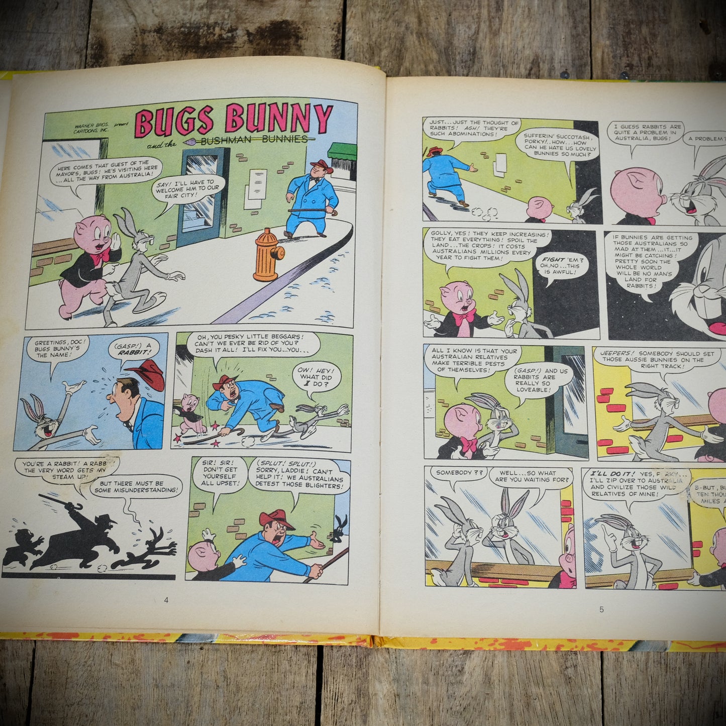 Bugs Bunny Television Picture Story Book, 1971/Vintage Hardcover Warner Bros Book
