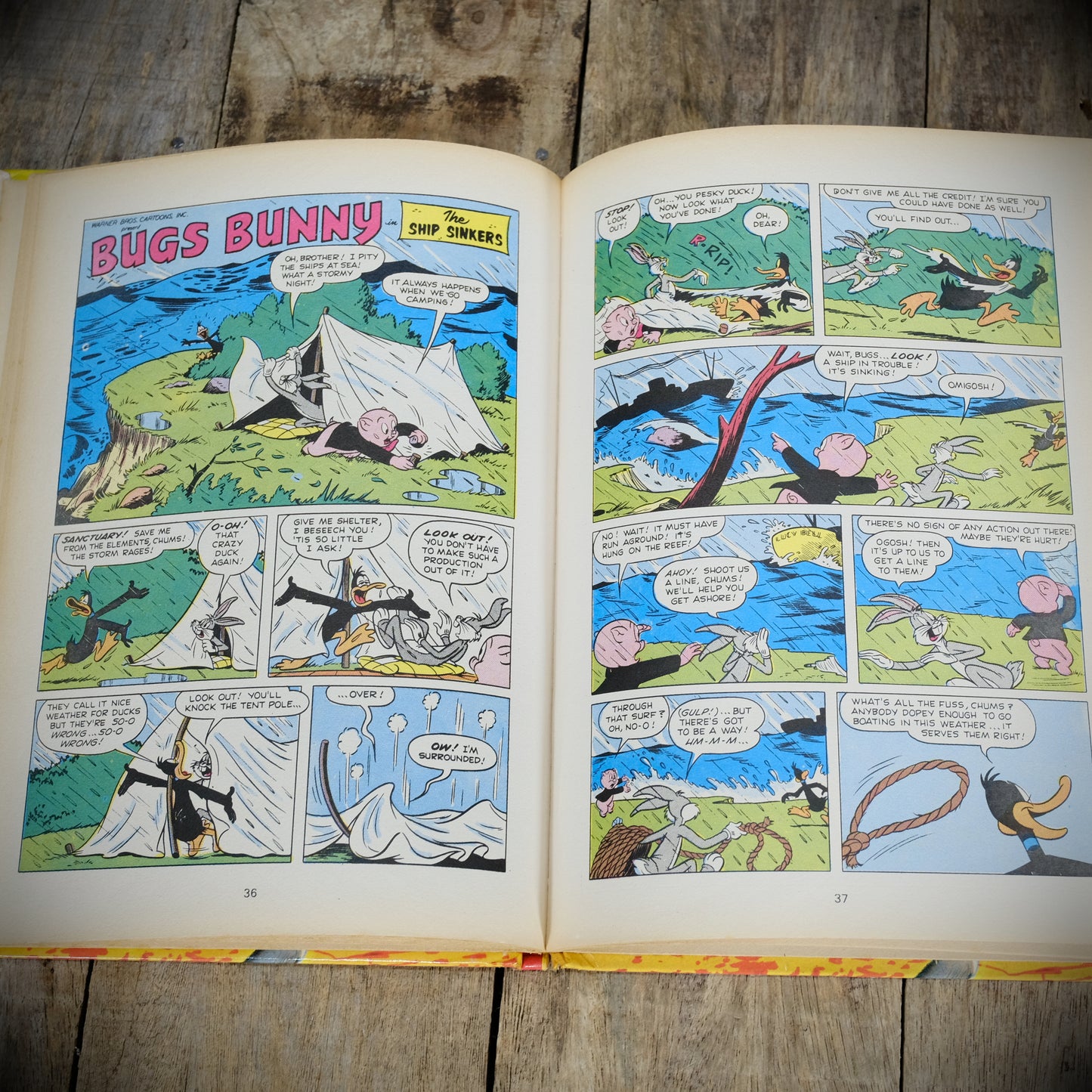 Bugs Bunny Television Picture Story Book, 1971/Vintage Hardcover Warner Bros Book