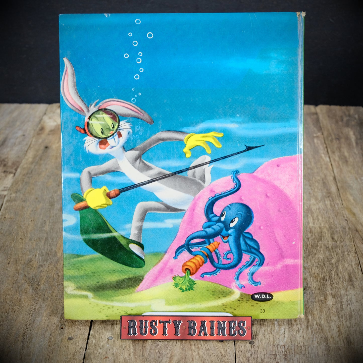 Bugs Bunny in Something Fishy, 1965/Vintage Hardcover Warner Bros Book