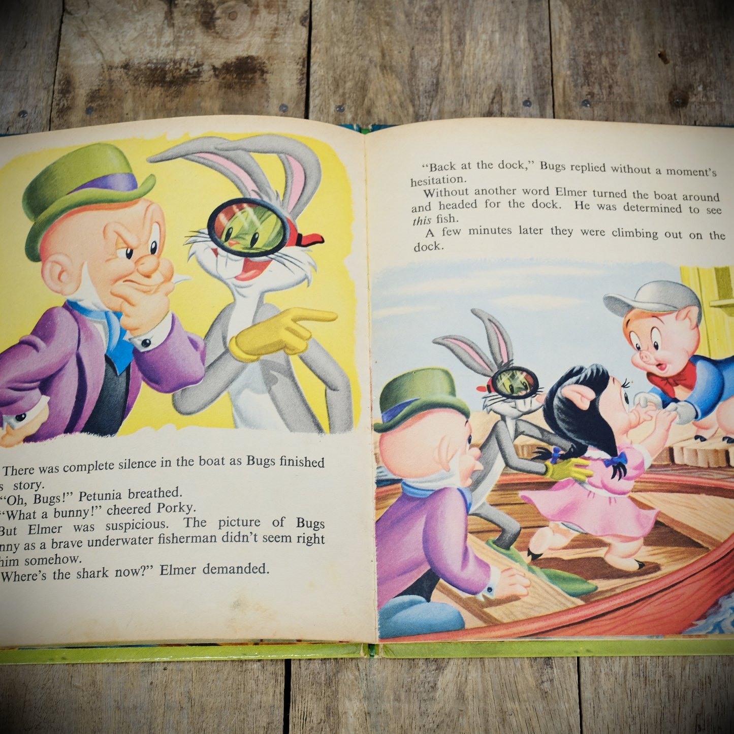 Bugs Bunny in Something Fishy, 1965/Vintage Hardcover Warner Bros Book