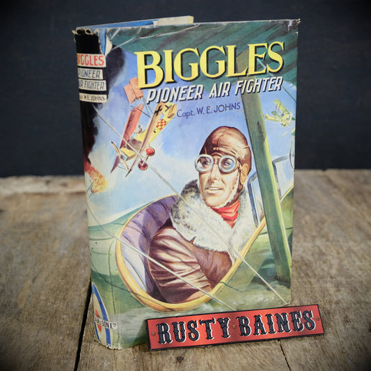 Biggles Pioneer Air Fighter, W E Johns, Deans Mid Century Undated Hardcover