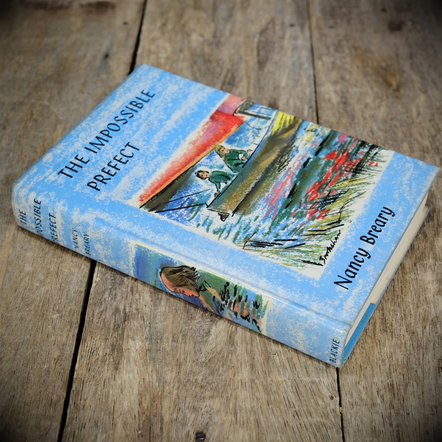 The Impossible Prefect, Nancy Breary, Blackie Undated Hardcover Vintage Children's Book