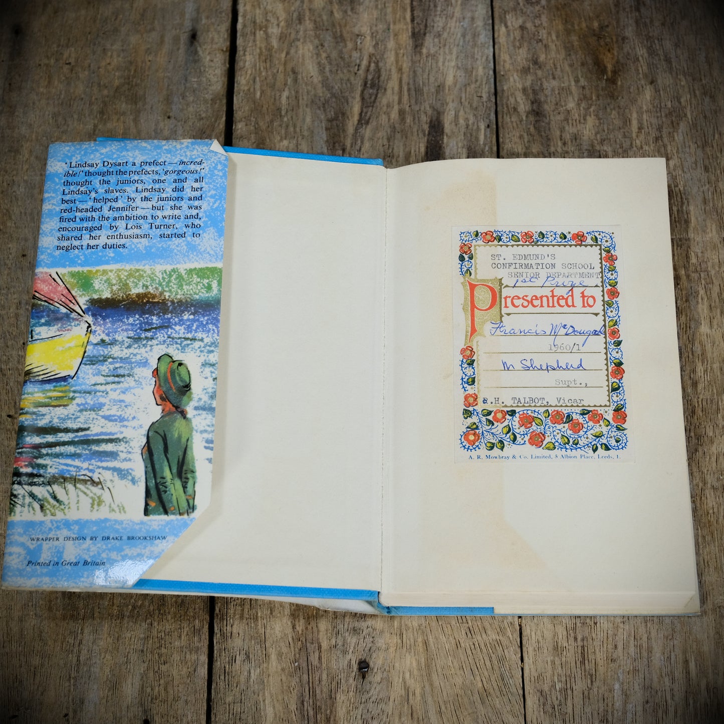 The Impossible Prefect, Nancy Breary, Blackie Undated Hardcover Vintage Children's Book
