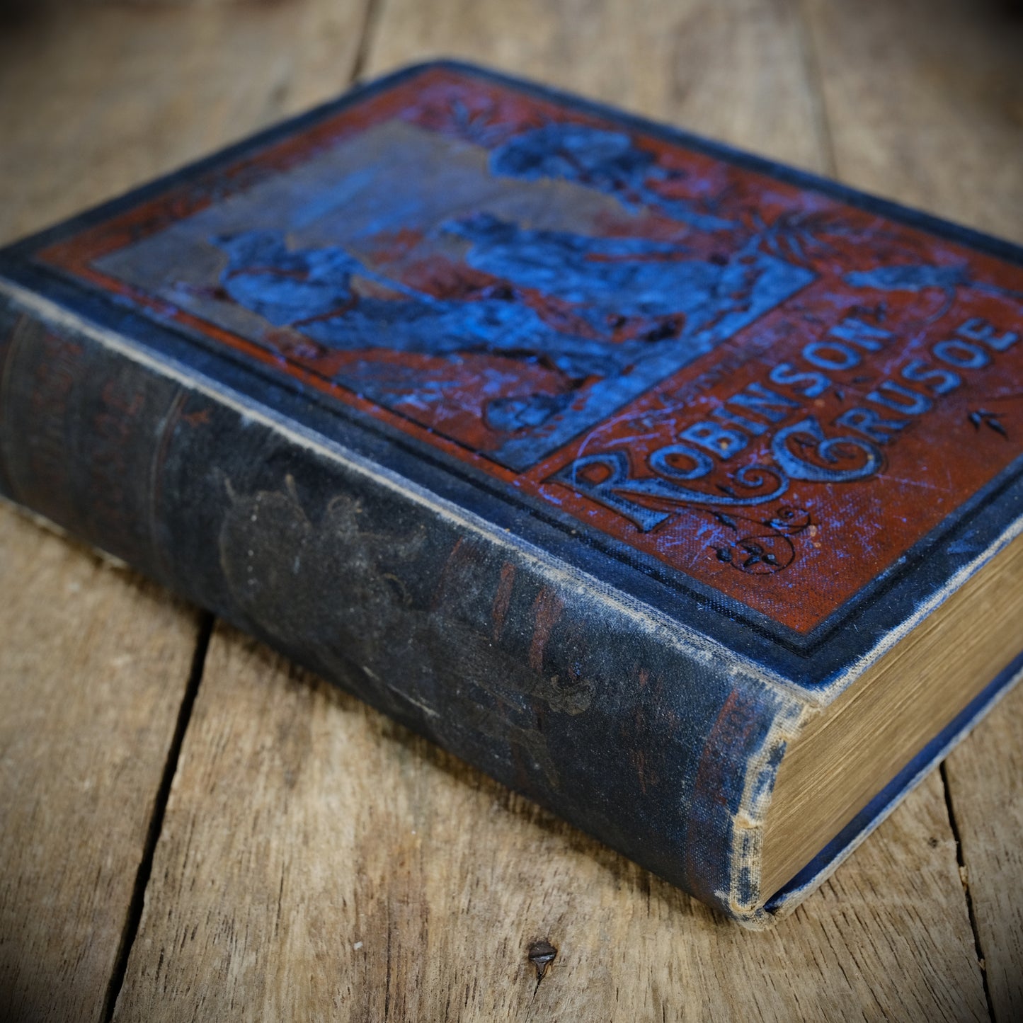 The Life and Surprizing Adventures of Robinson Crusoe of York, Mariner, Undated Victorian Hardcover