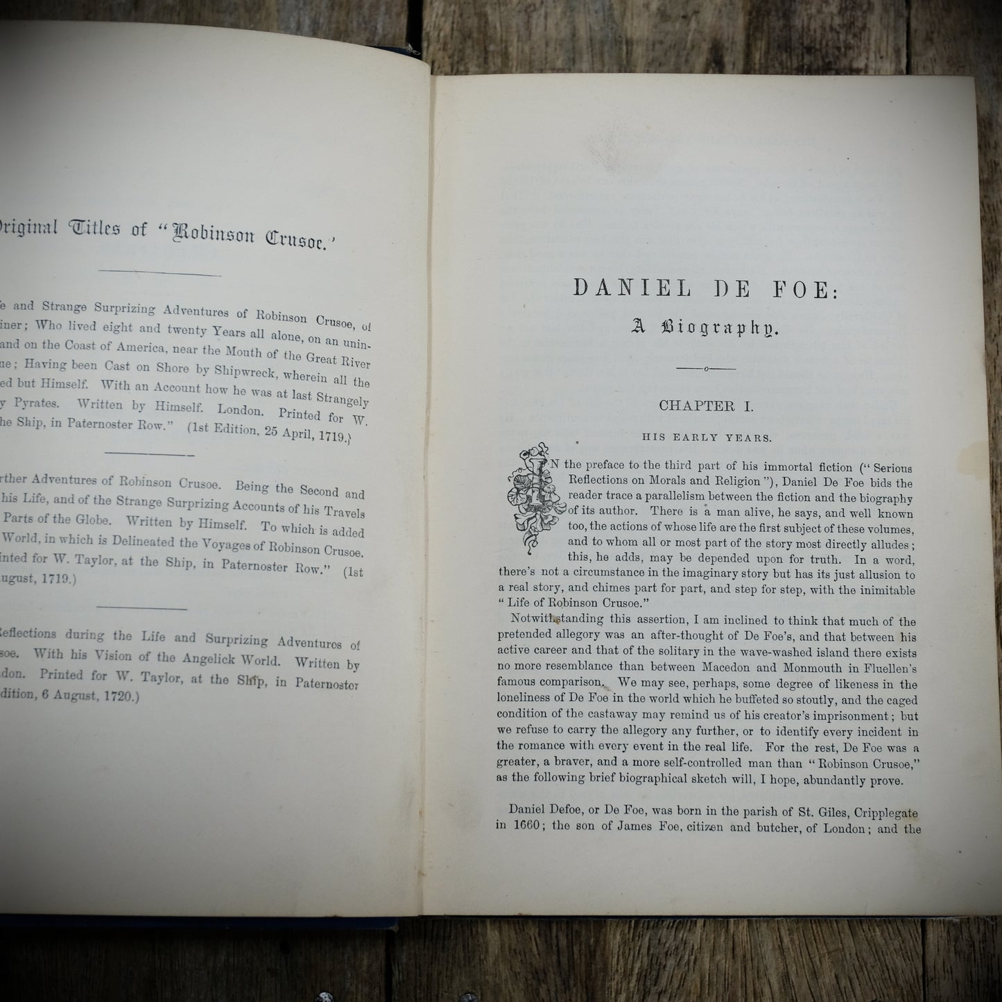 The Life and Surprizing Adventures of Robinson Crusoe of York, Mariner, Undated Victorian Hardcover