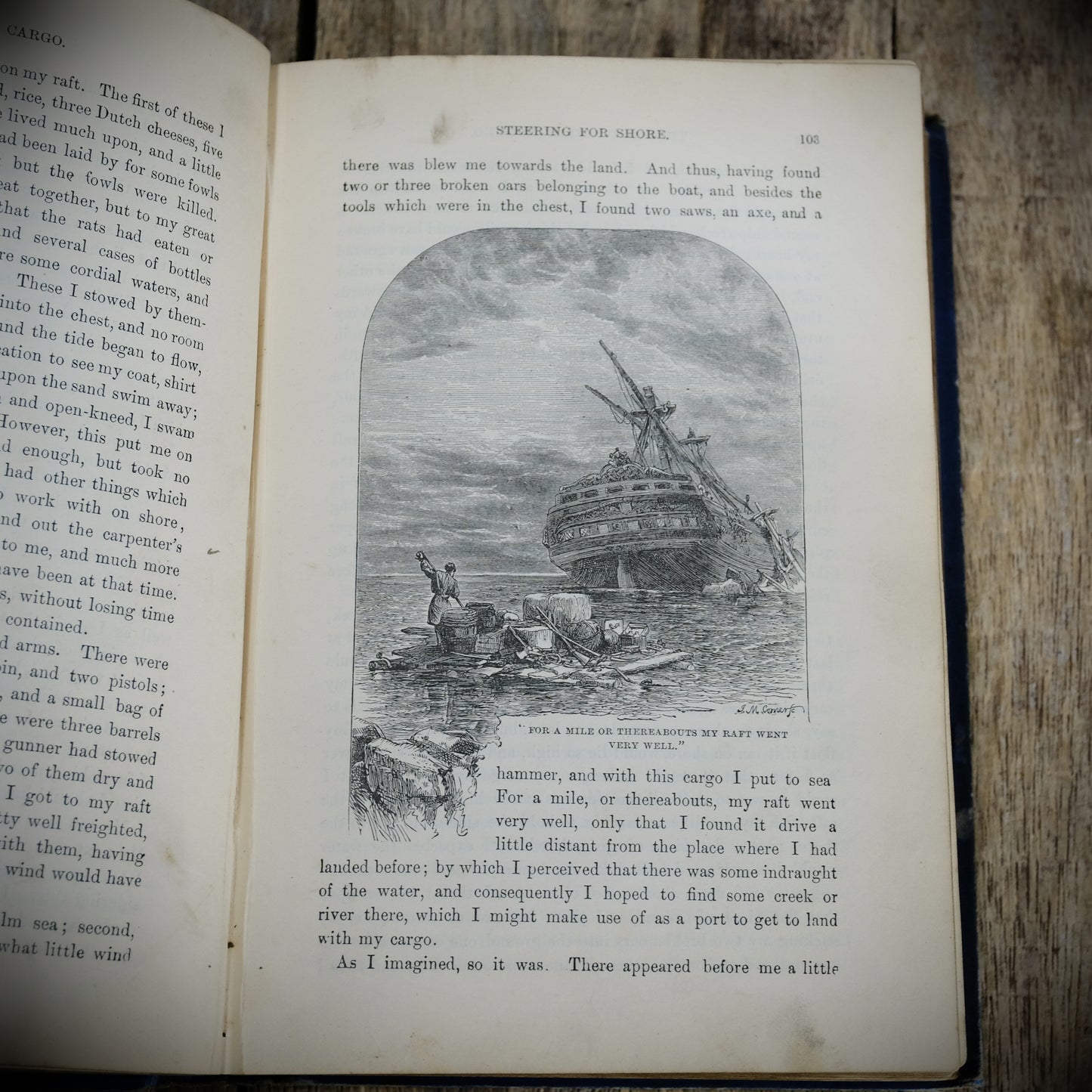 The Life and Surprizing Adventures of Robinson Crusoe of York, Mariner, Undated Victorian Hardcover