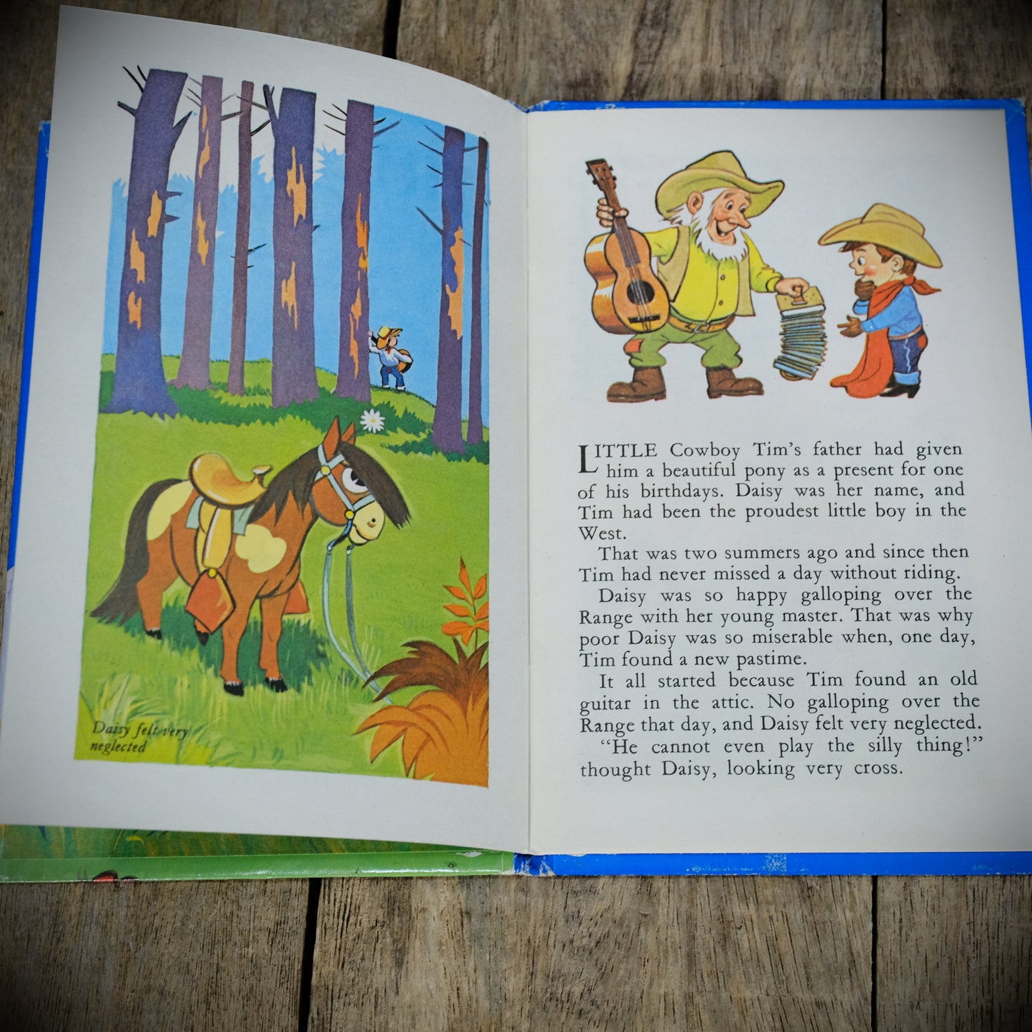 Tim the Cowboy, Roland Davies, Vintage 1970 Children's Hardcover Book