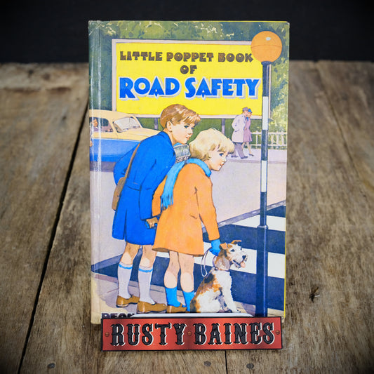 Little Poppet Book of Road Safety, Vintage 1966 Children's Book, Hardcover, Cars, Bicycles Etc.