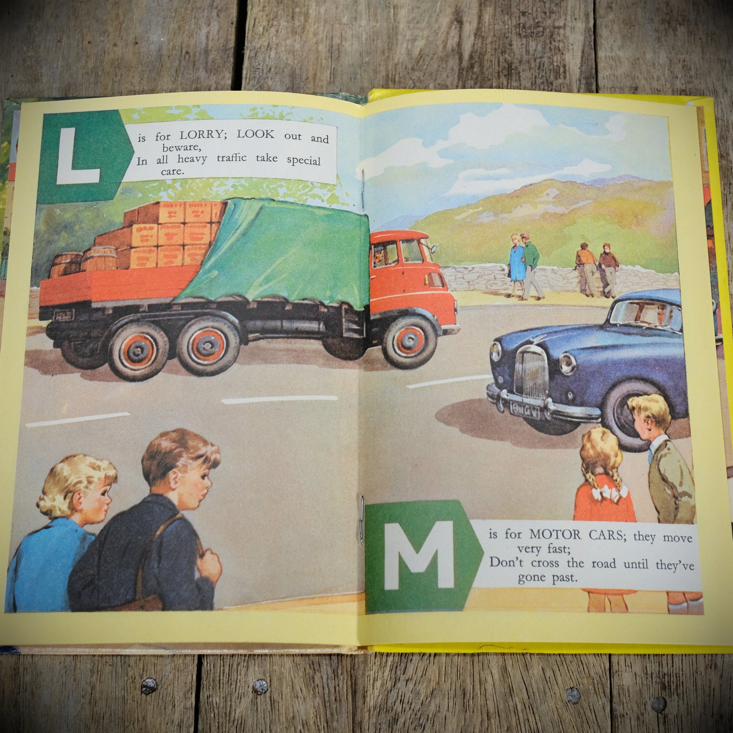 Little Poppet Book of Road Safety, Vintage 1966 Children's Book, Hardcover, Cars, Bicycles Etc.