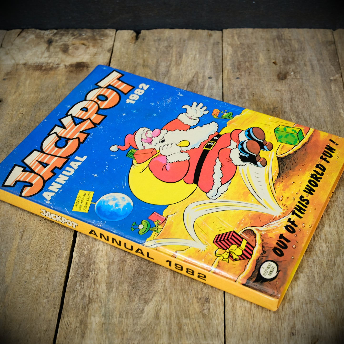 Jackpot Annual 1982, Fleetway Hardcover, Full O Beans, Sherlock Jnr, The Incredible Sulk
