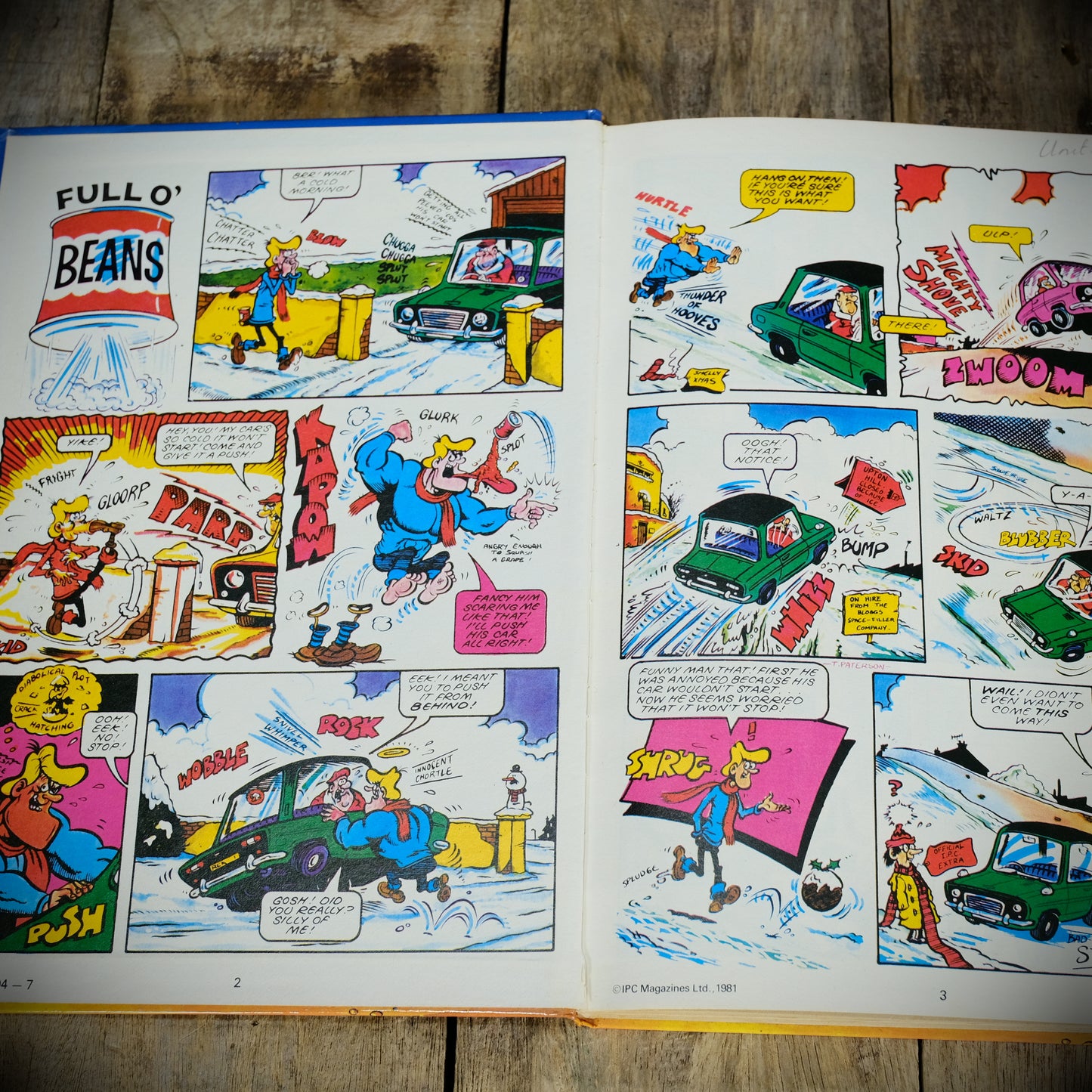 Jackpot Annual 1982, Fleetway Hardcover, Full O Beans, Sherlock Jnr, The Incredible Sulk