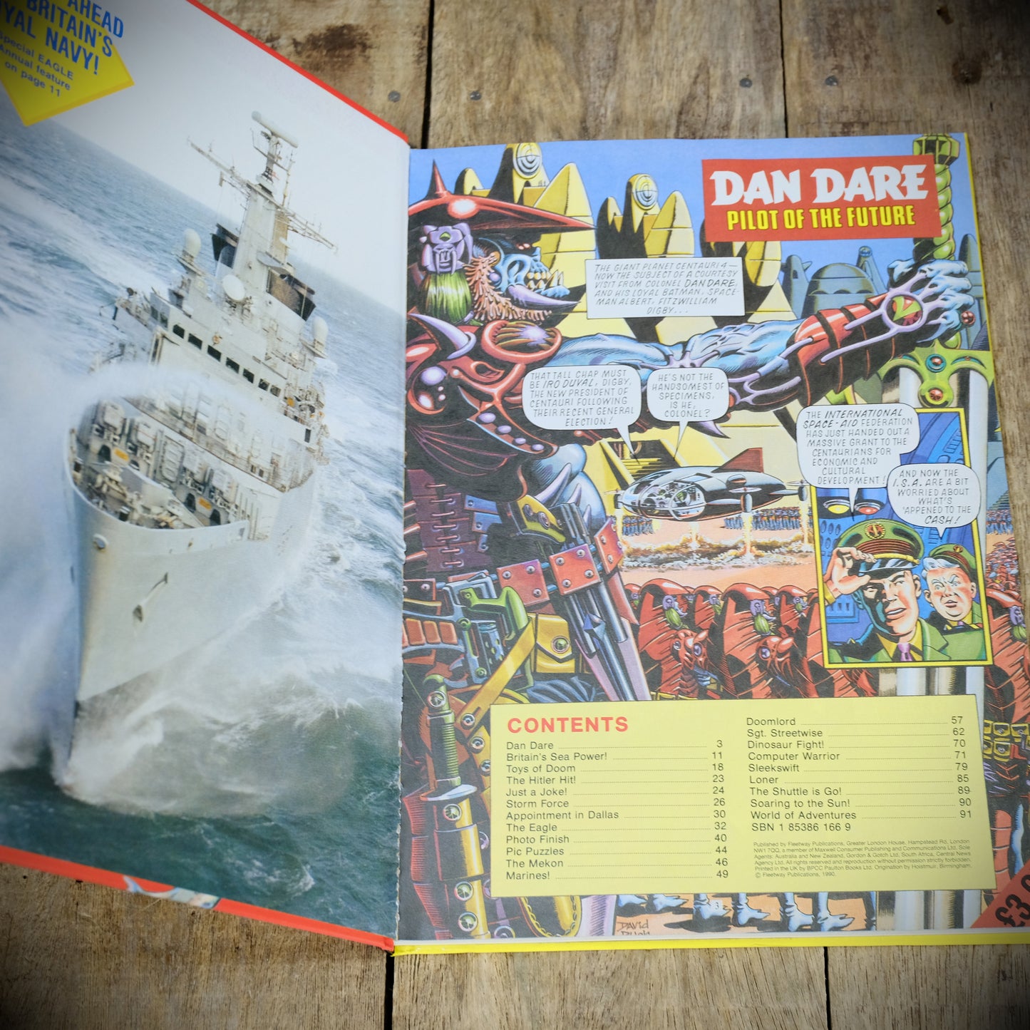 Eagle 1991 Annual, Hardcover, Dan Dare, Computer Warrior, Doomlord
