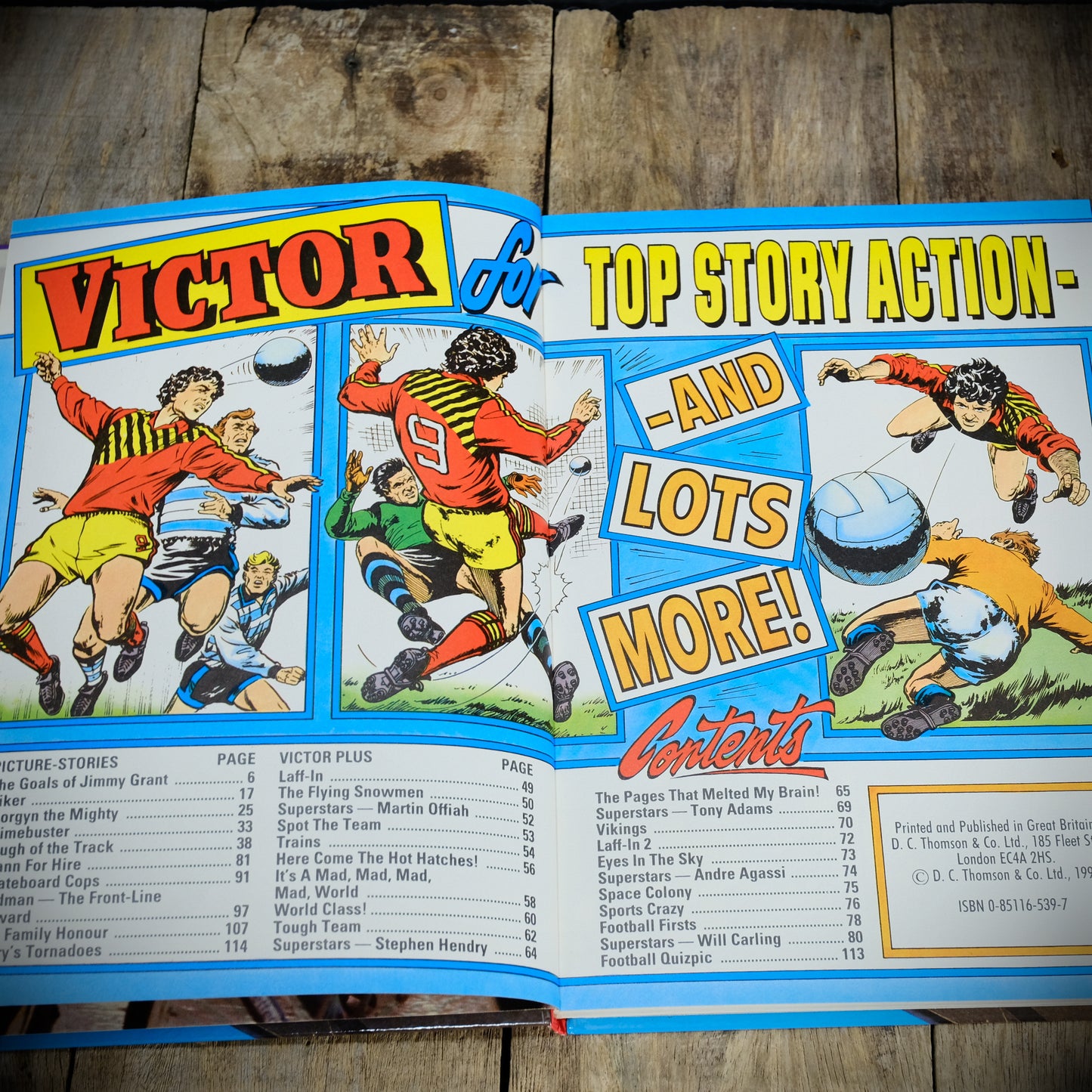 Victor Book for Boys 1993 Annual, Hardcover, Sports, Football, Motorsports