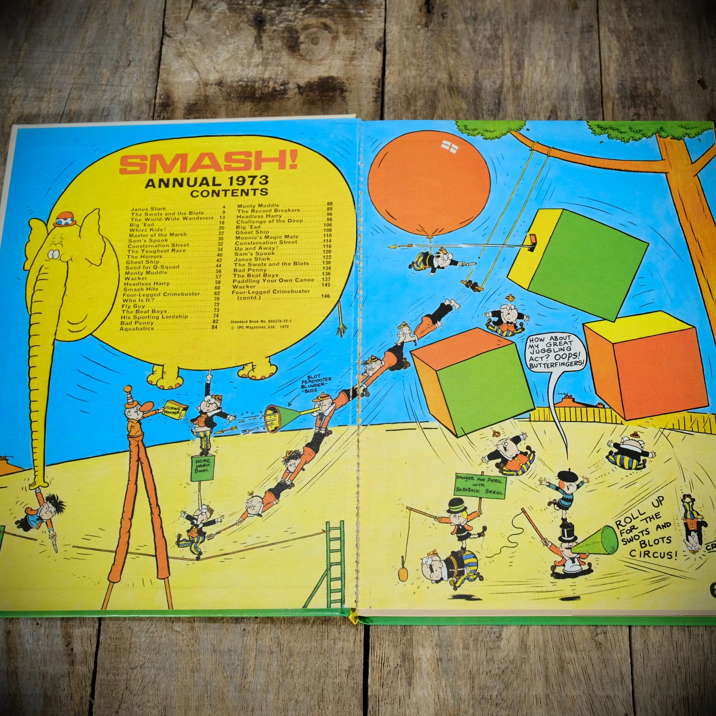 Smash, 1973 Annual, Hardcover, Tour de France, Canoe, Sports World Records
