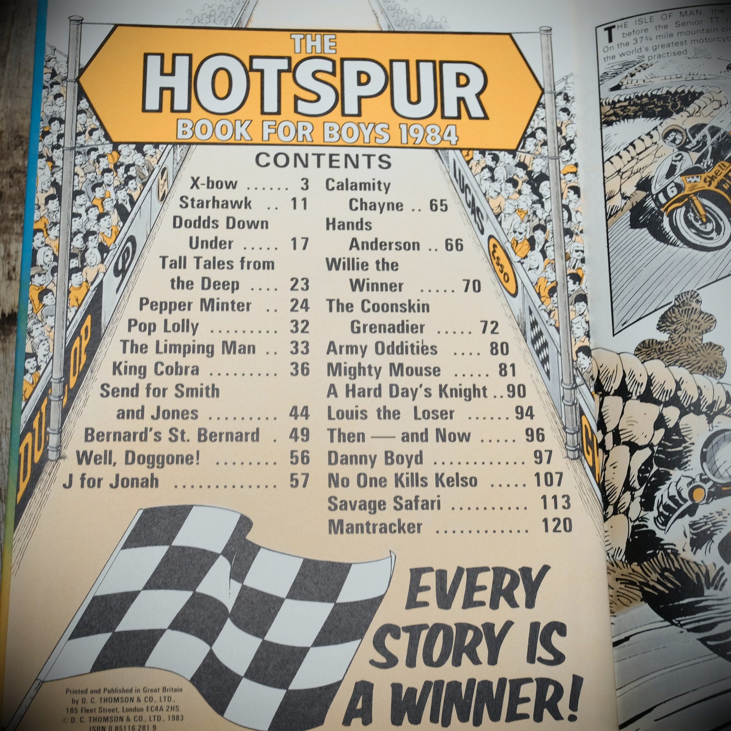 The Hotspur Book for Boys, 1984 Annual, Hardcover