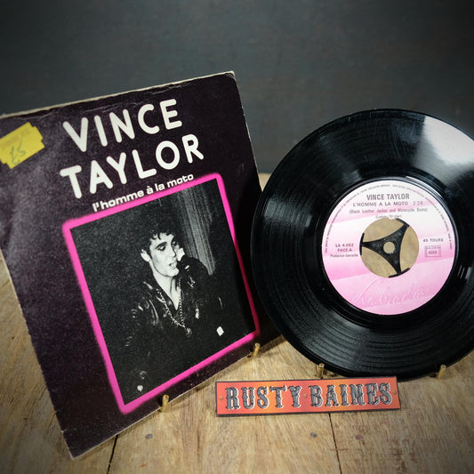 Record 7" Single, Vince Taylor -L'Homme a la Moto/Black Leather Jacket