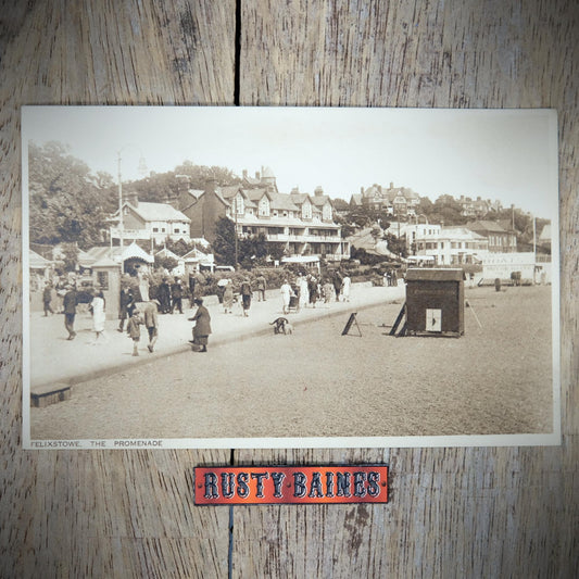 Postcard, Felixstowe Promenade, Printed