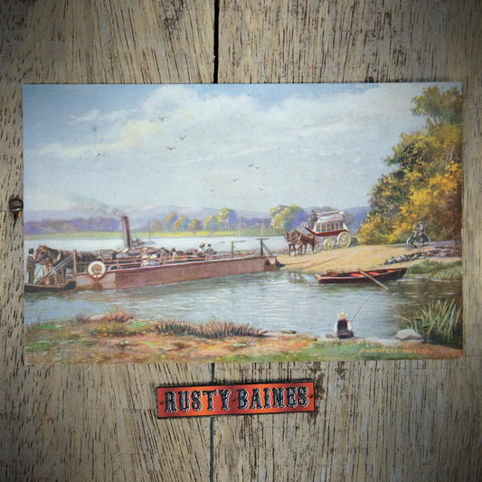 Postcard, Lake Windermere, Steam Ferry, Tuck Oilette, Printed