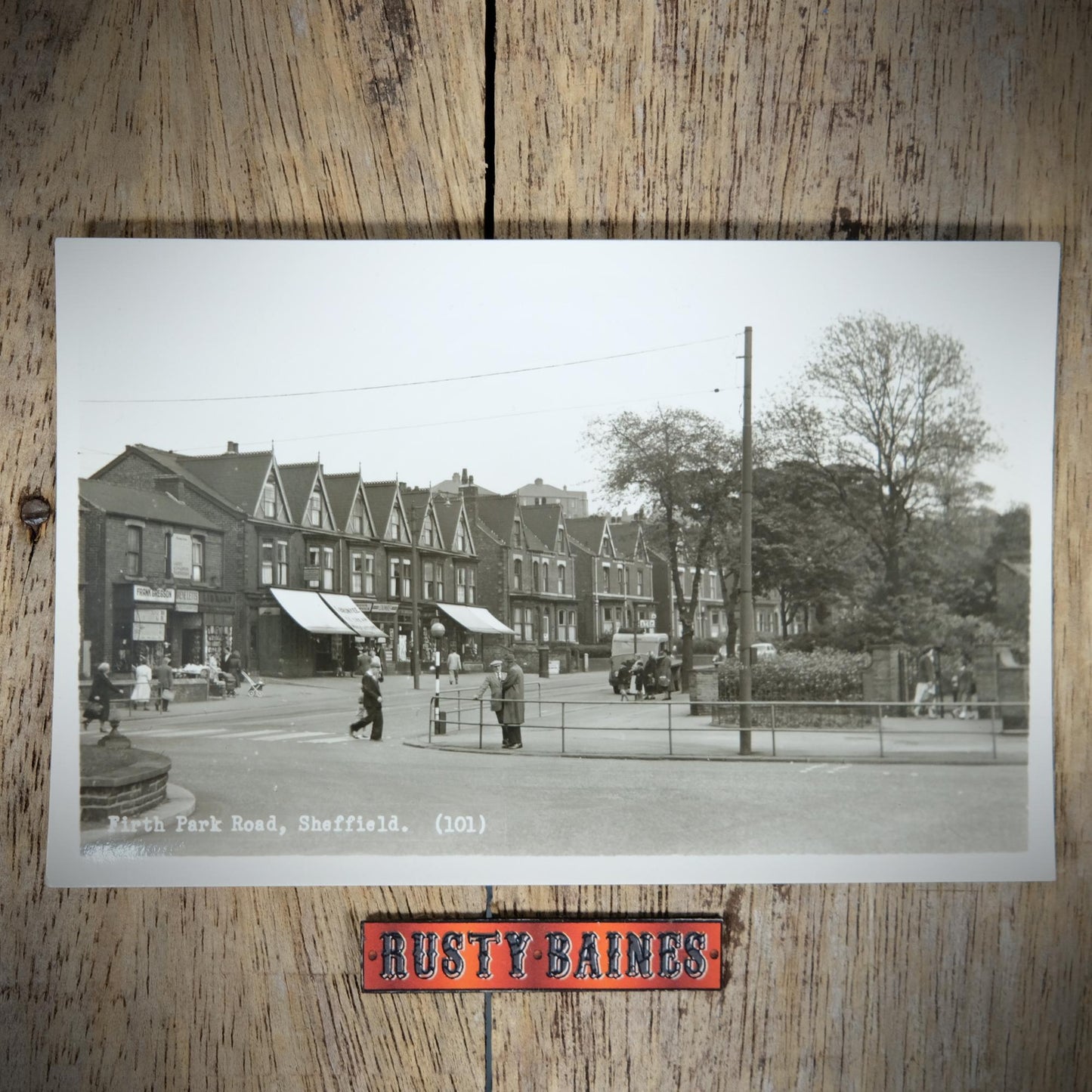 Postcard, Firth Park Road Sheffield, F A Kenyon Real Photo