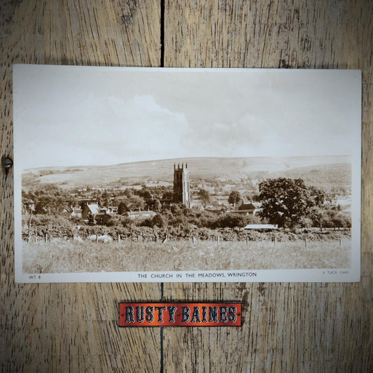 Postcard, Wrington, Church in the Meadows, All Saints