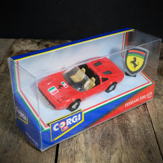 Corgi Ferrari 308 GTS & Collector Badge, 1991