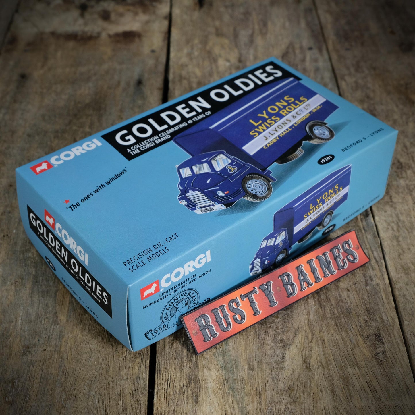 Corgi Golden Oldies, Bedford S Van Wagon Lorry, Lyons Swiss Rolls, Boxed