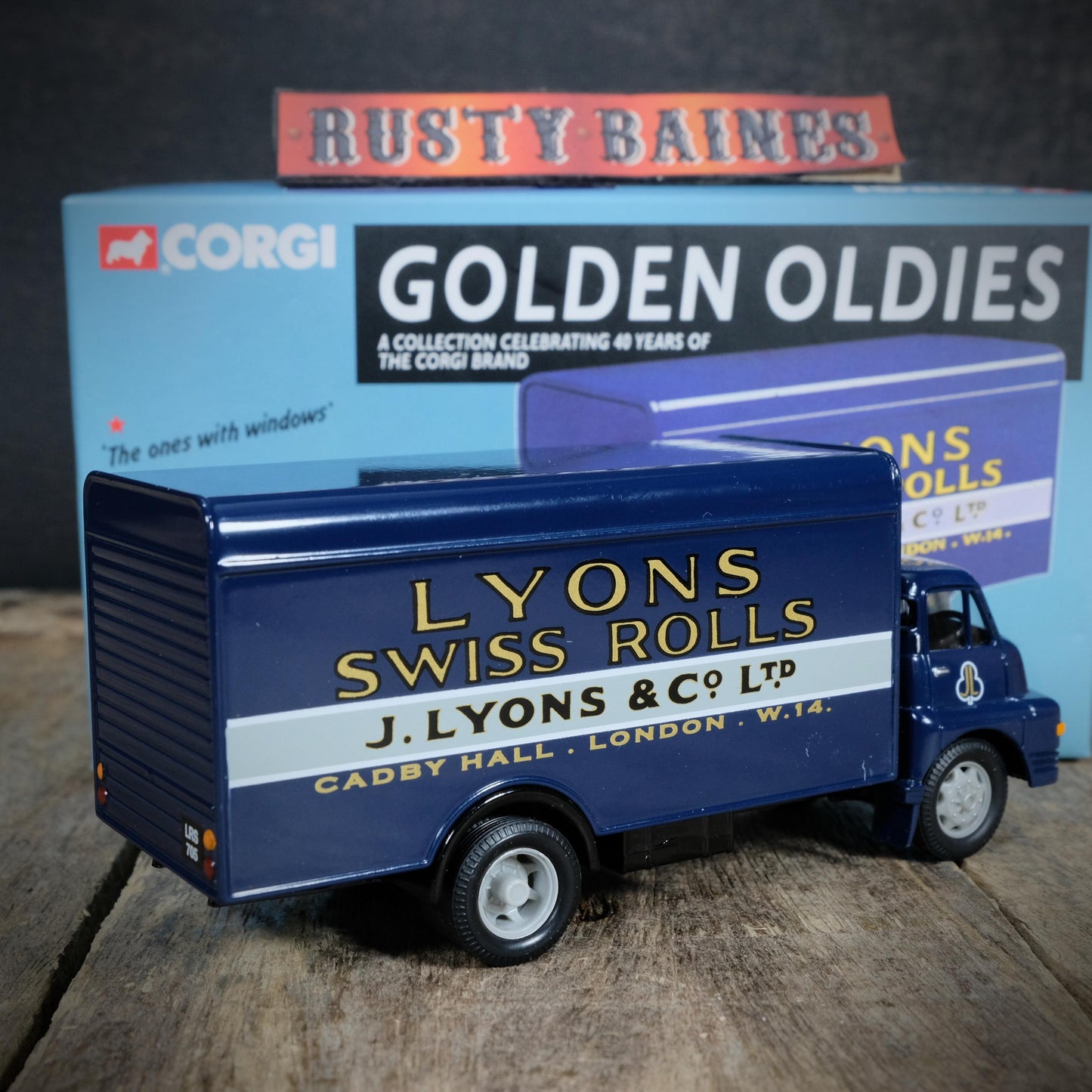 Corgi Golden Oldies, Bedford S Van Wagon Lorry, Lyons Swiss Rolls, Boxed