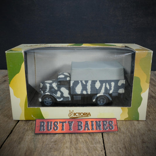 Military Opel Blitz Troop Carrier Whermacht, Russia 1943, WW2 Camo Truck