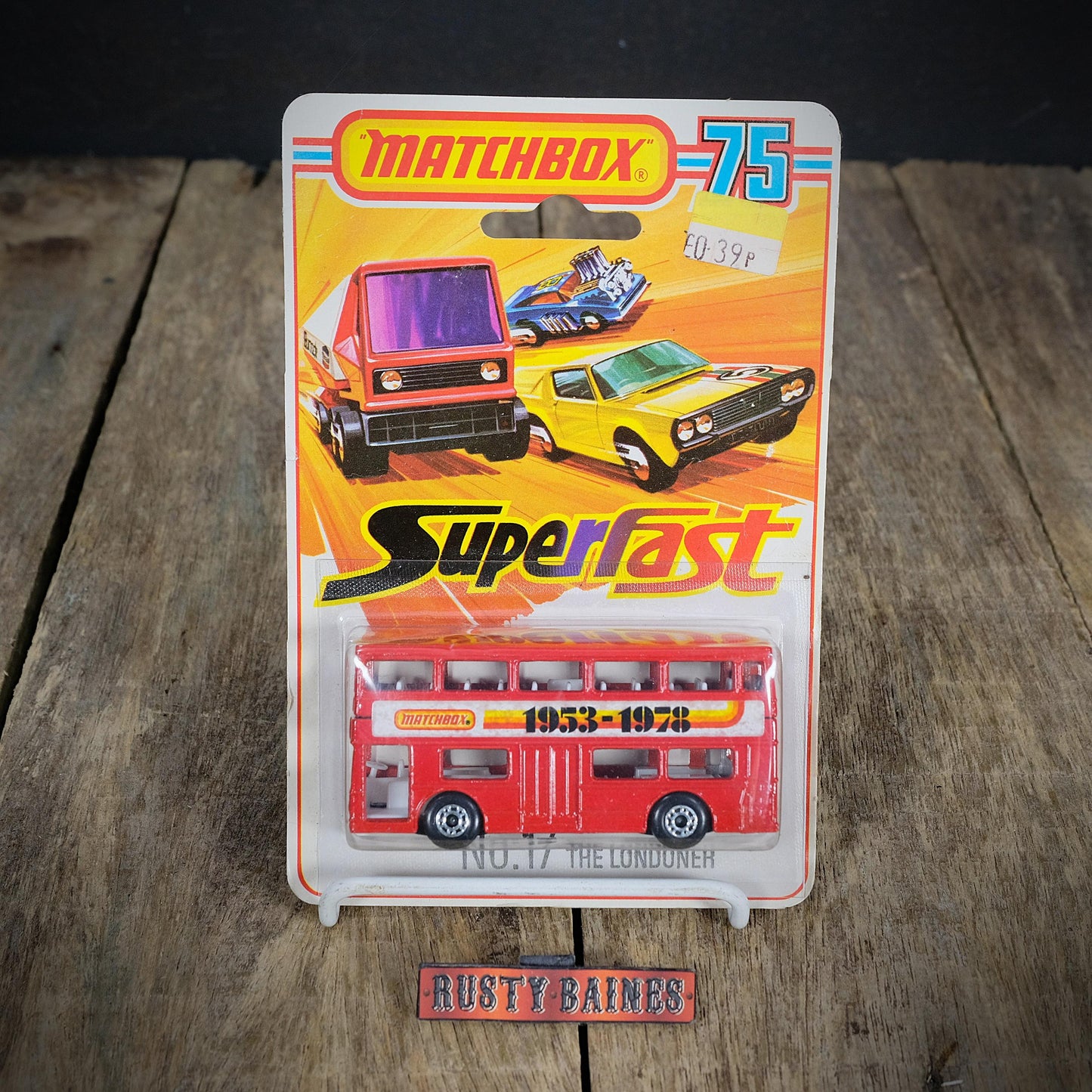 Matchbox No.17 The Londoner Double Decker Bus 1953-1978, Sealed Blister Card