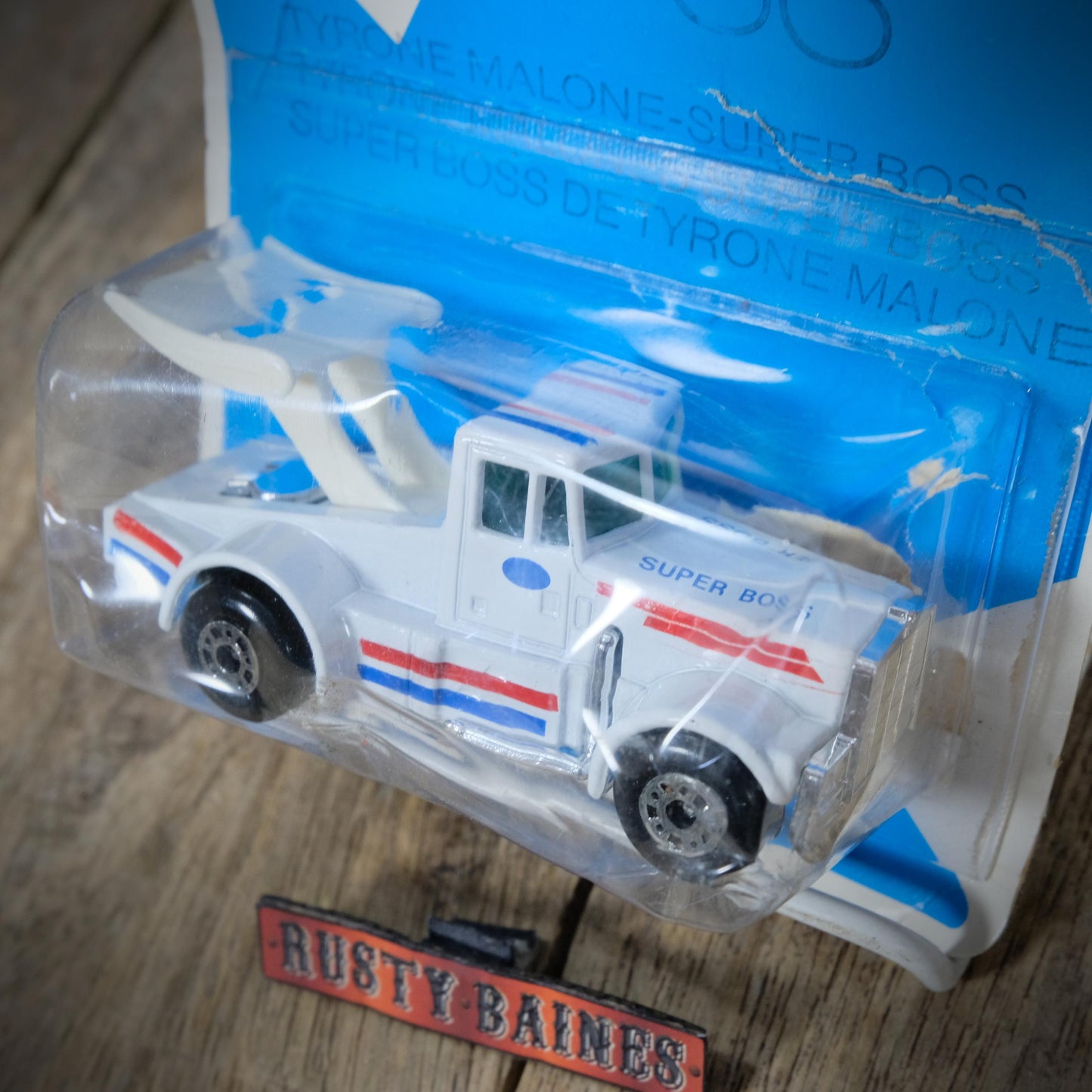 Matchbox No.66 Tyrone Malone Super Boss Drag Truck, Opened Blister Card