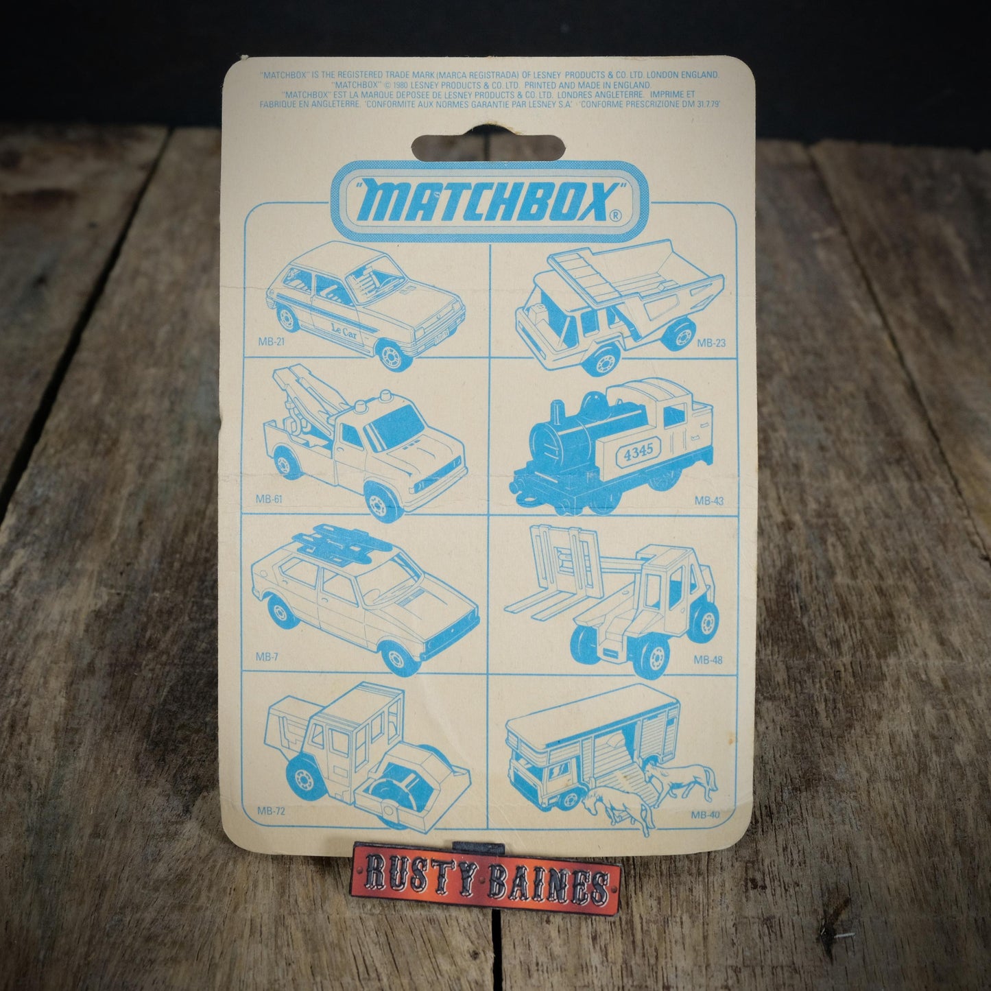 Matchbox No.66 Tyrone Malone Super Boss Drag Truck, Opened Blister Card