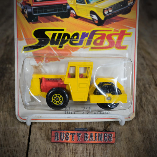 Matchbox Superfast No.72 Bomag Road Roller, Opened Blister Card