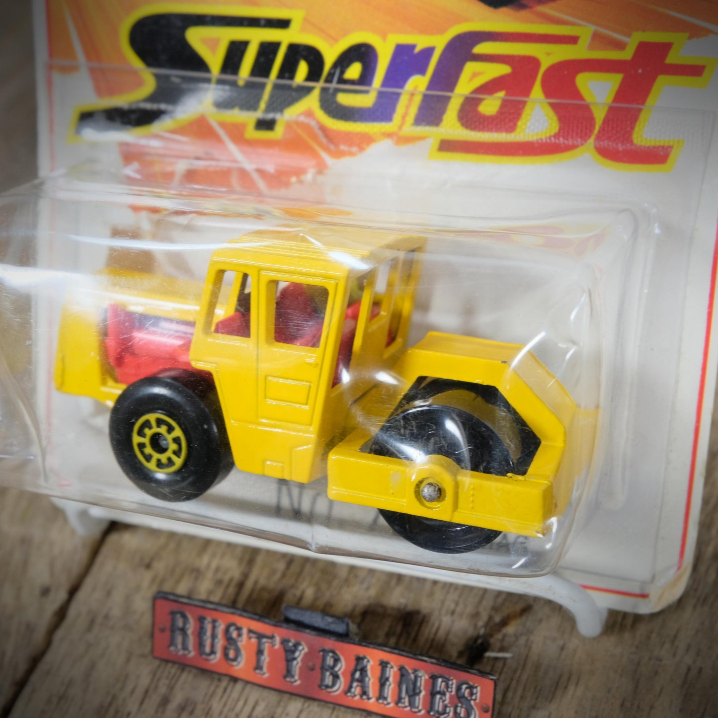 Matchbox Superfast No.72 Bomag Road Roller, Opened Blister Card