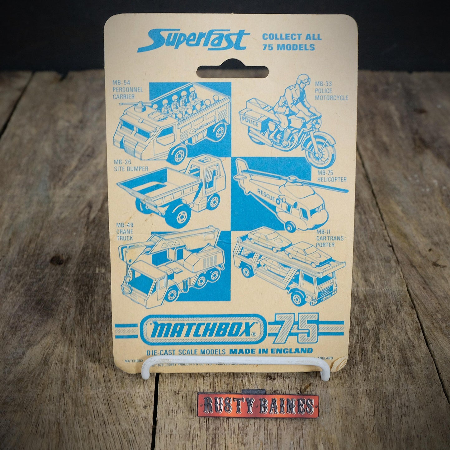 Matchbox Superfast No.72 Bomag Road Roller, Opened Blister Card