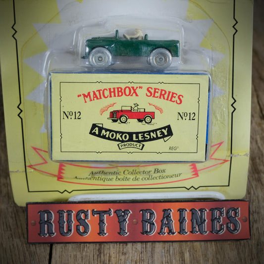 Matchbox Originals #12 Land Rover Series 1, 1990s Re-Issue