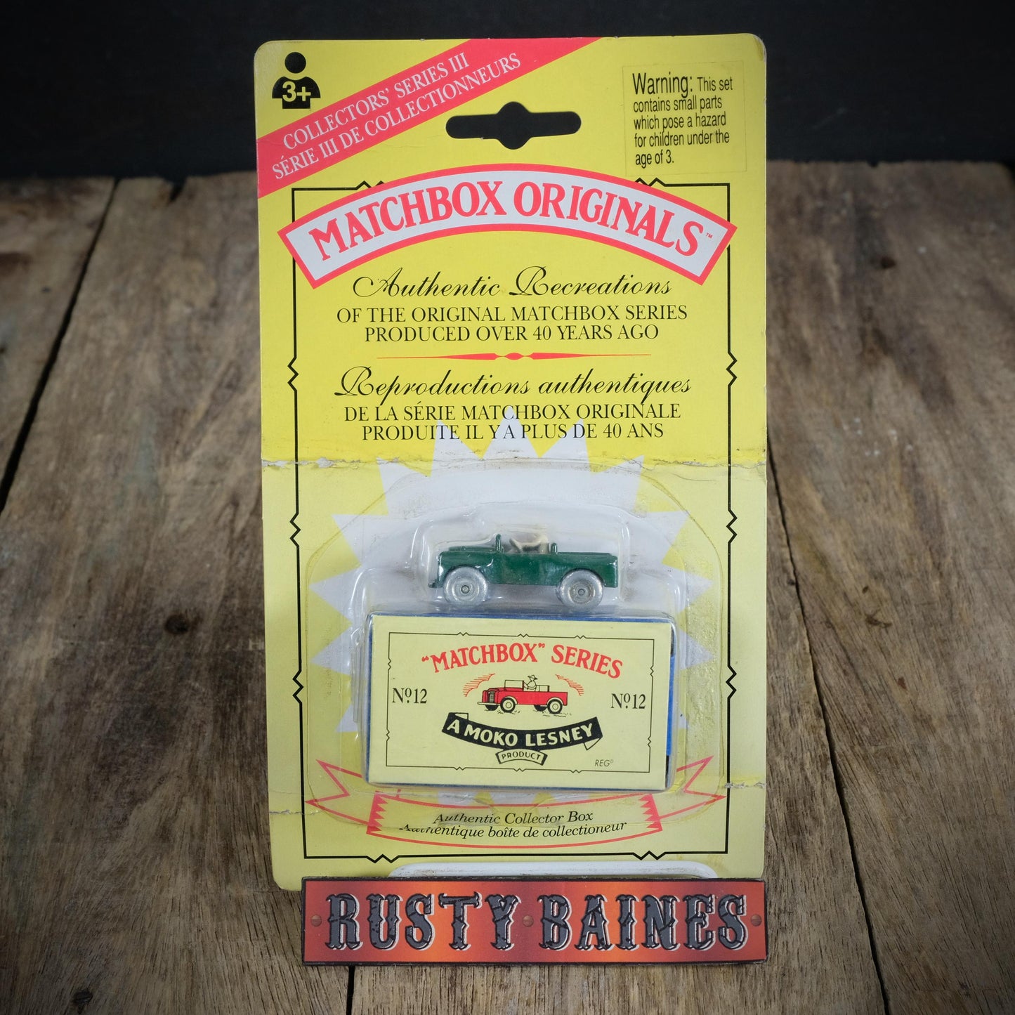 Matchbox Originals #12 Land Rover Series 1, 1990s Re-Issue