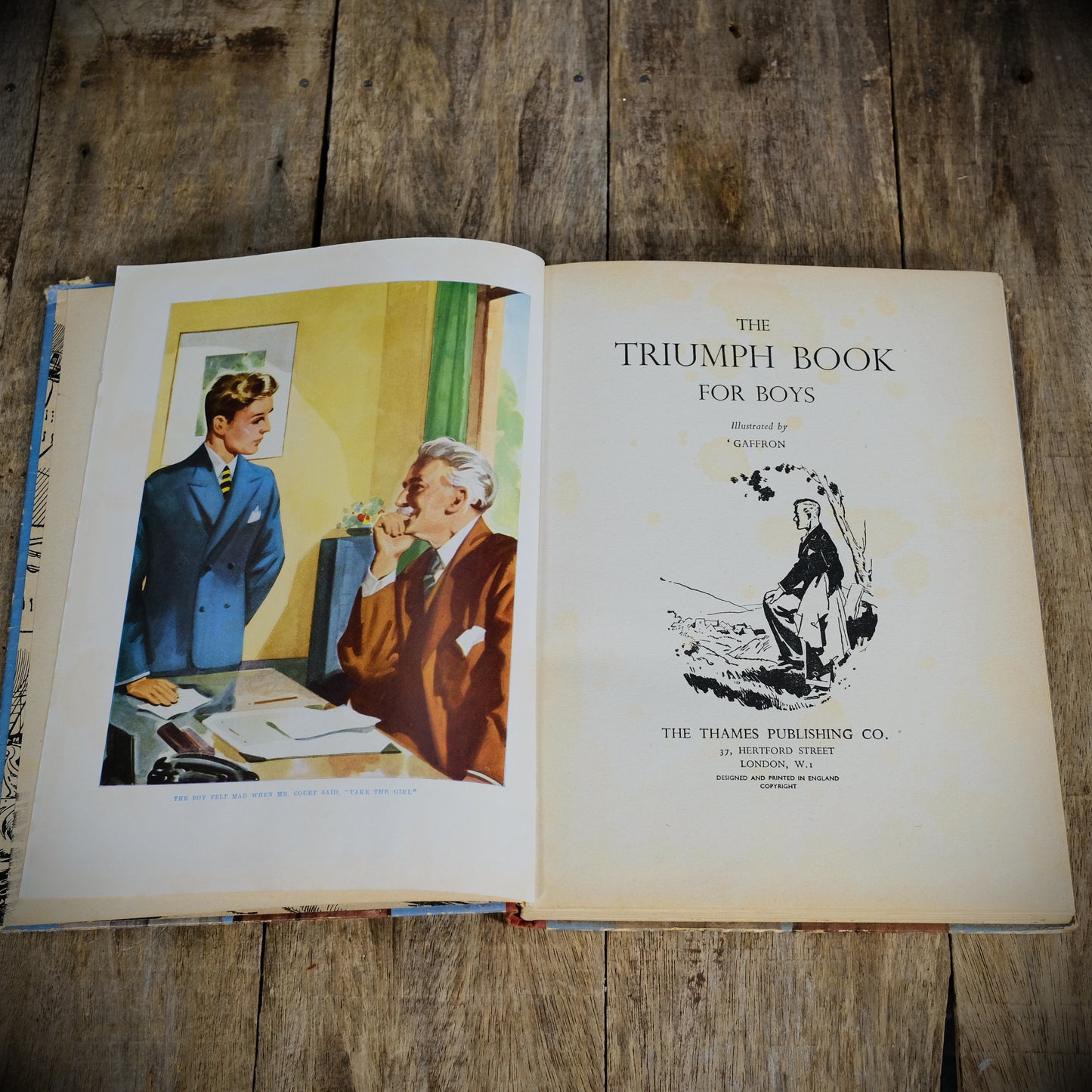 The Triumph Book for Boys, Late 1950's Children's Adventure Hardcover