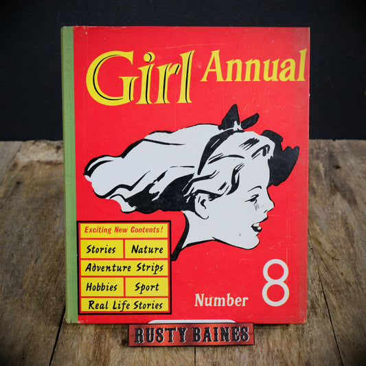 Girl Annual Number 8, Hulton Press Children's Comic Adventure Hardcover
