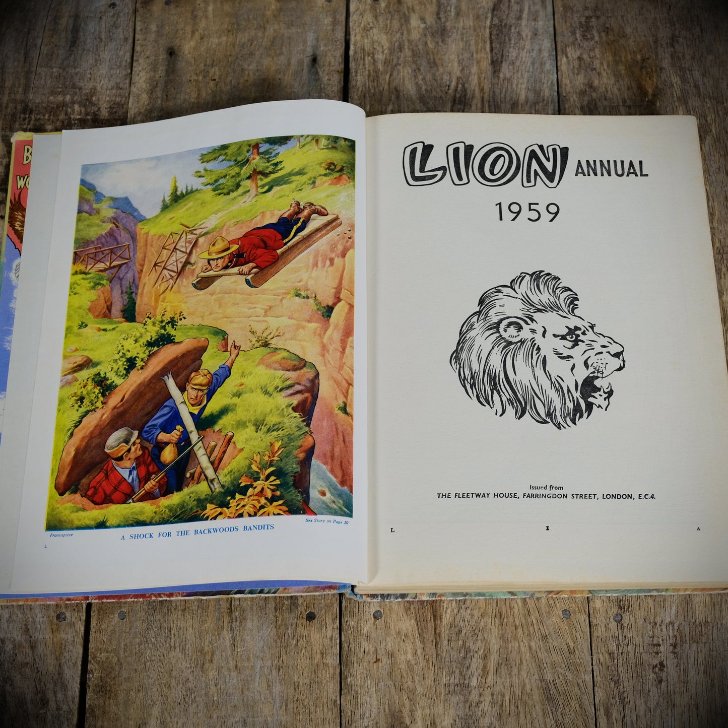 Lion Annual 1959, Fleetway Children's Comic Adventure Hardcover