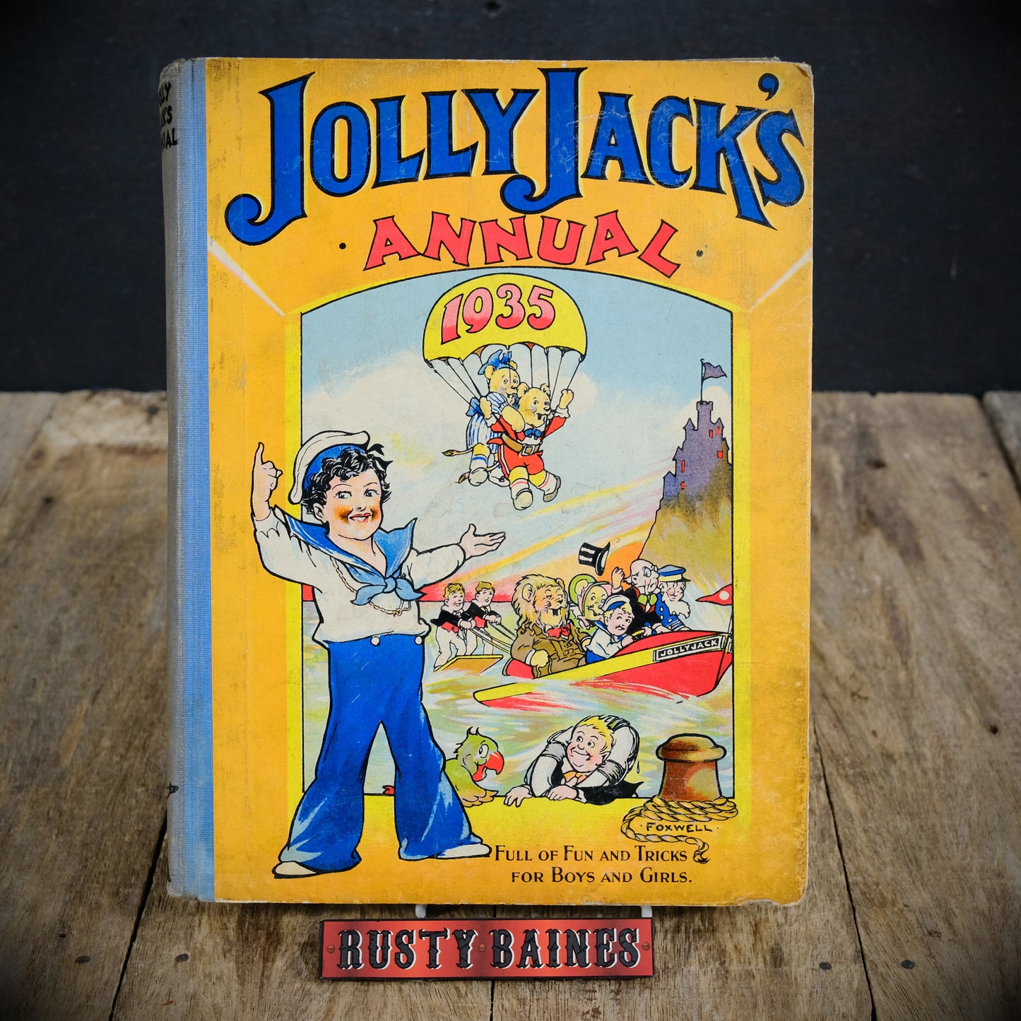 Jolly Jack's Annual 1935, Sunday Dispatch Hardcover, Pre War Children's Adventures and Comic Stories