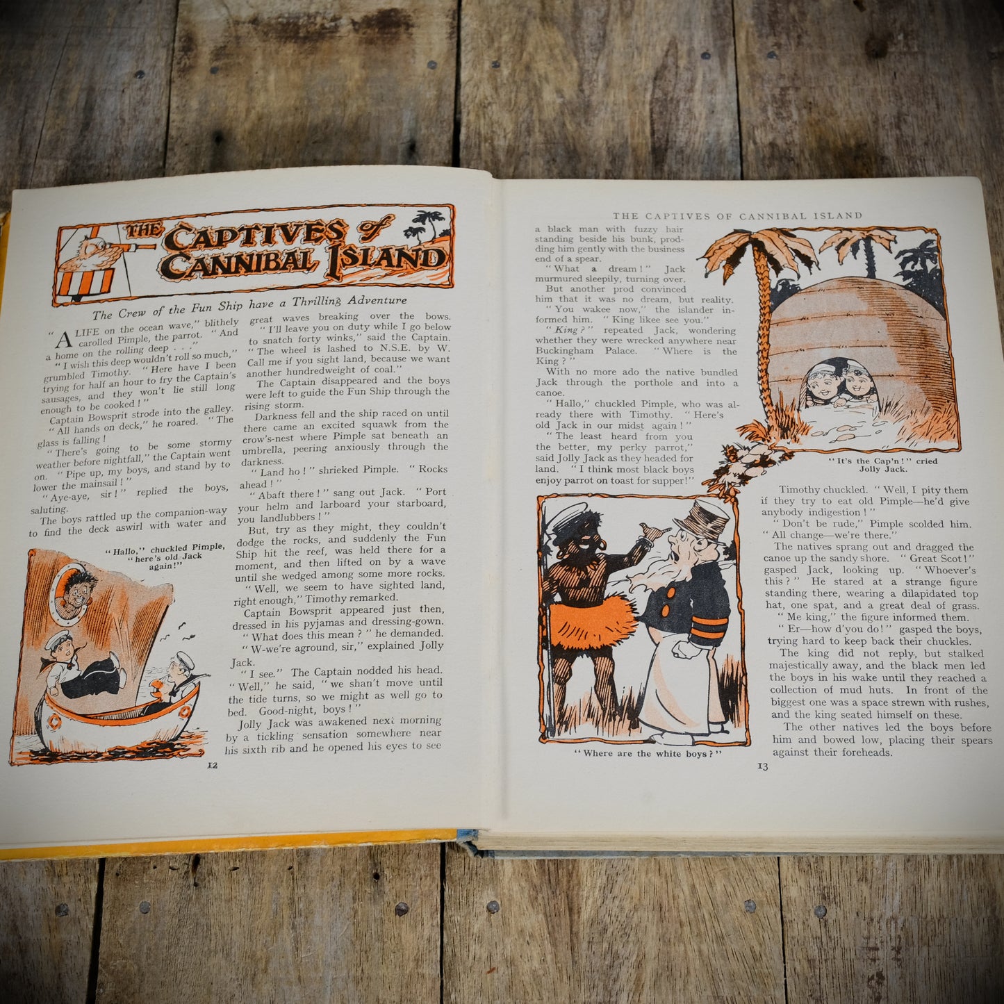 Jolly Jack's Annual 1935, Sunday Dispatch Hardcover, Pre War Children's Adventures and Comic Stories