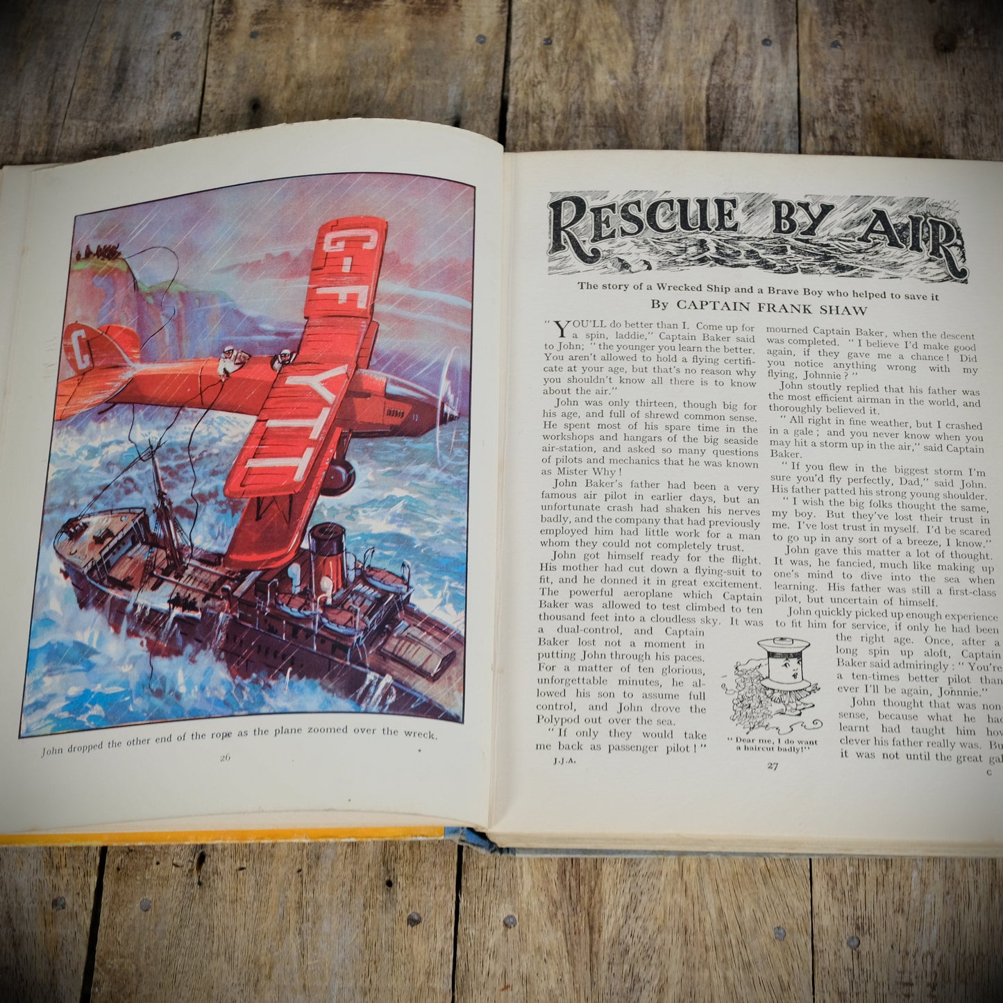 Jolly Jack's Annual 1935, Sunday Dispatch Hardcover, Pre War Children's Adventures and Comic Stories