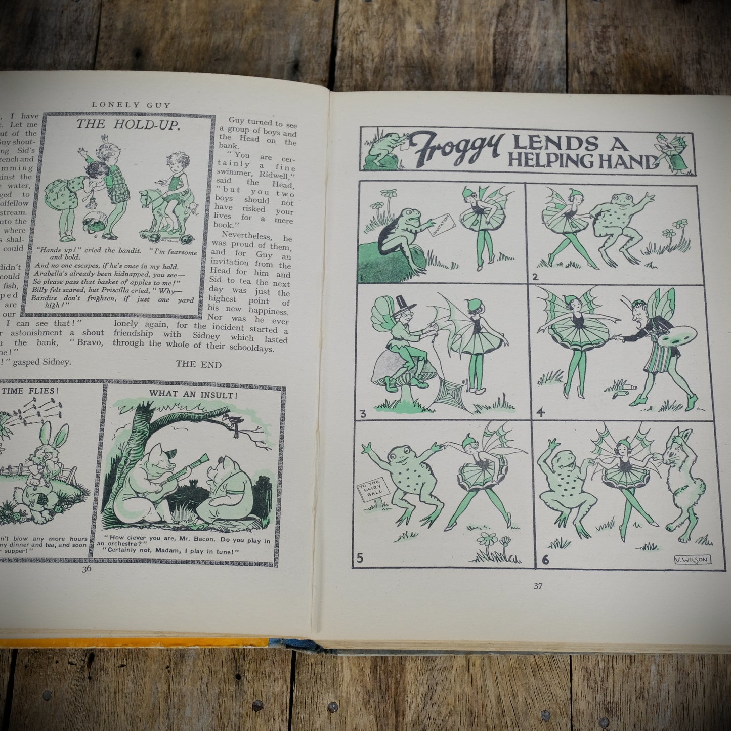 Jolly Jack's Annual 1935, Sunday Dispatch Hardcover, Pre War Children's Adventures and Comic Stories