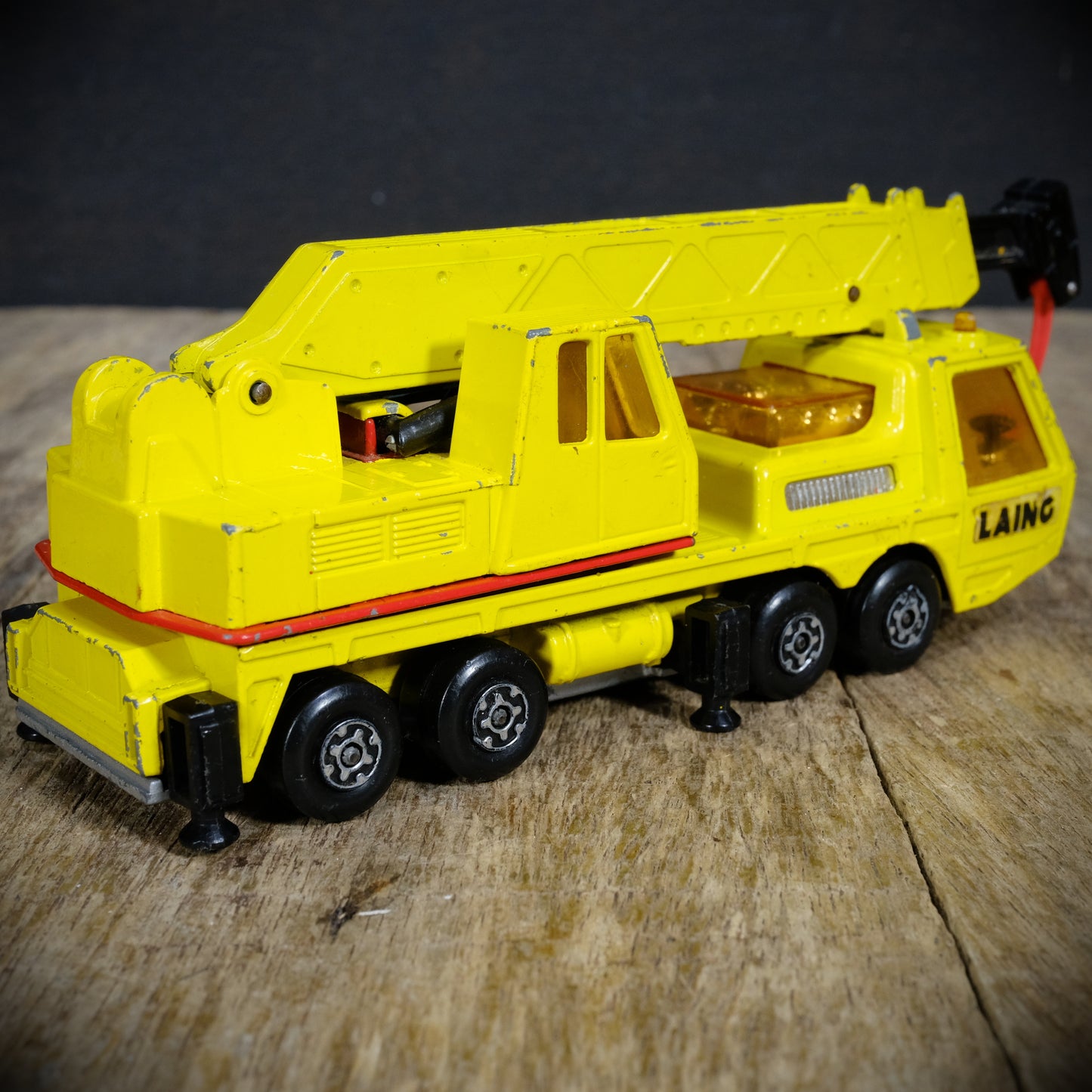 Used Vintage Matchbox Super Kings K-12 Hercules Mobile Crane, Yellow, 1974
